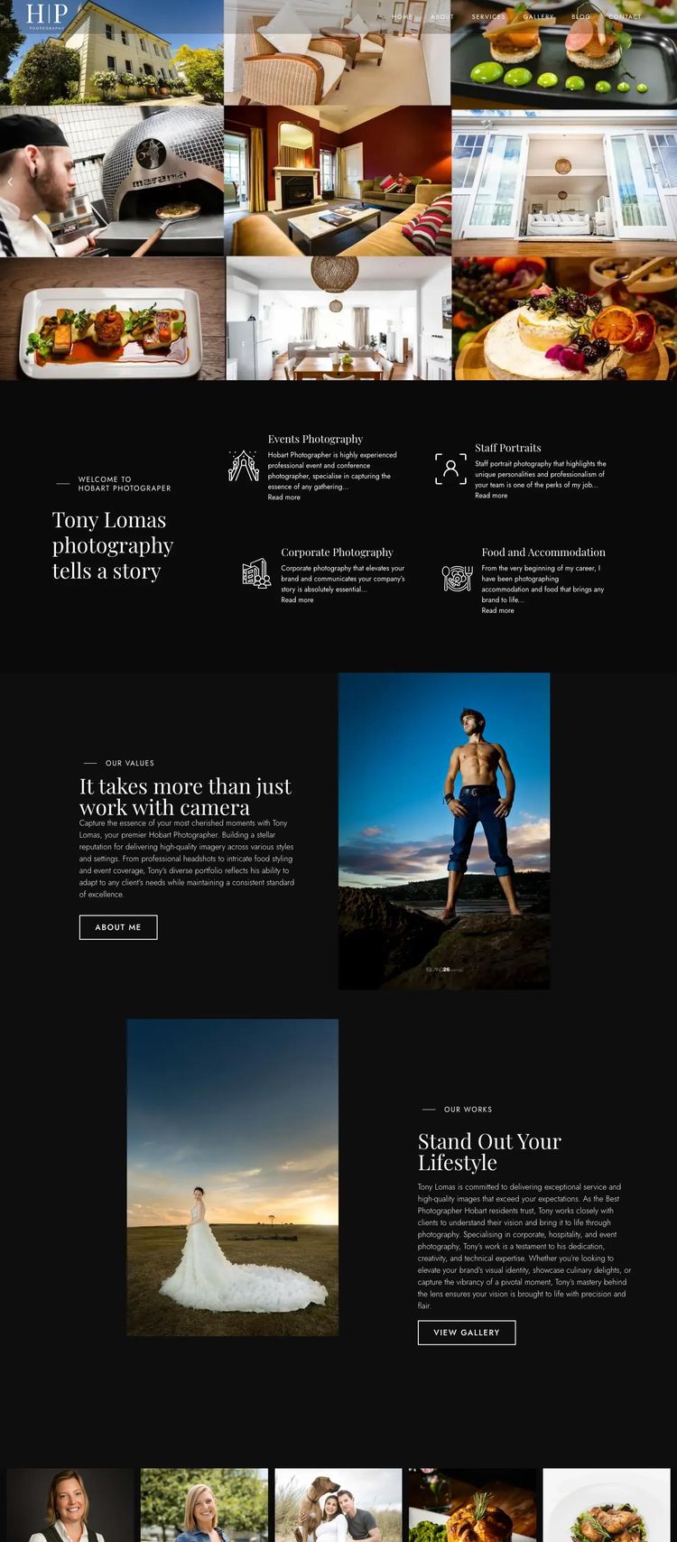 Screenshot 2 of Hobart Photographer (Example WordPress Photography Website)