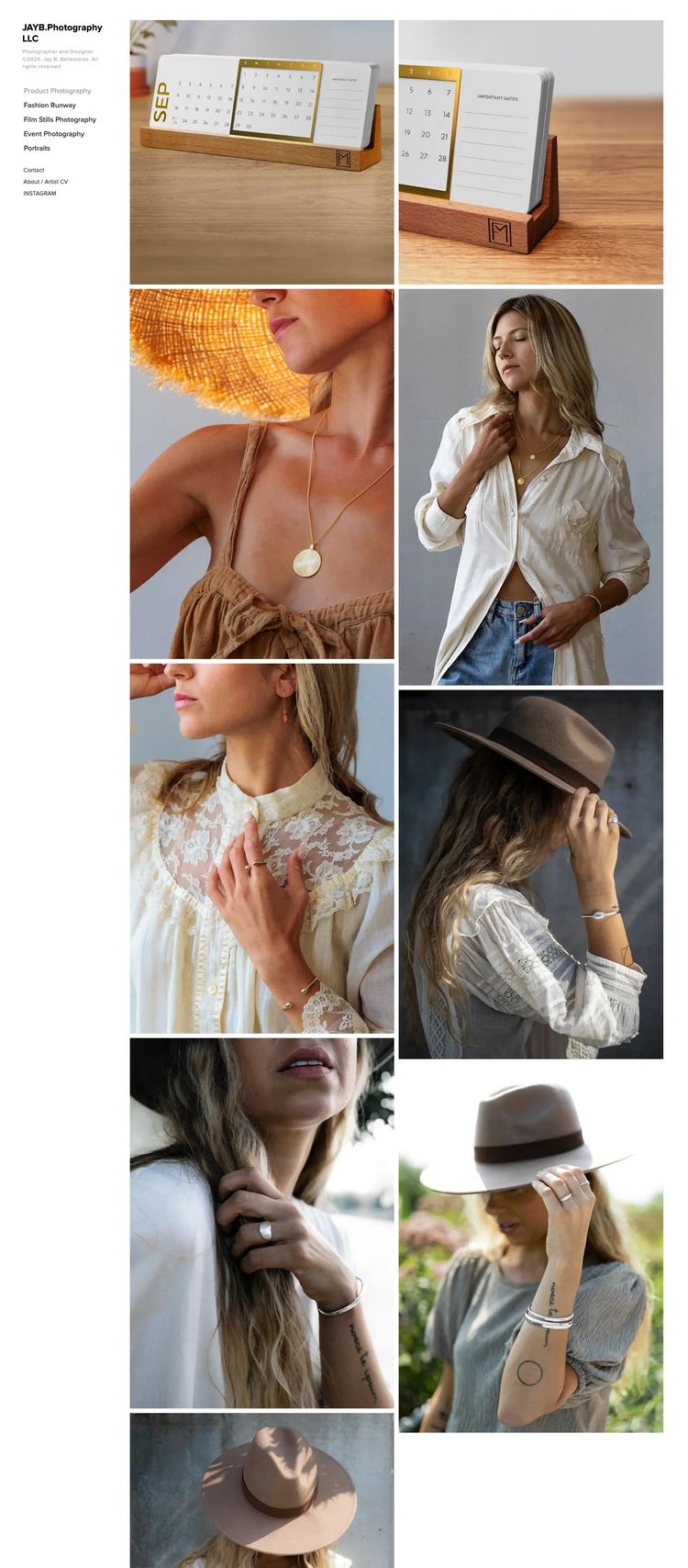 Screenshot 2 of Jay B. Ballesteros (Example Squarespace Photography Website)