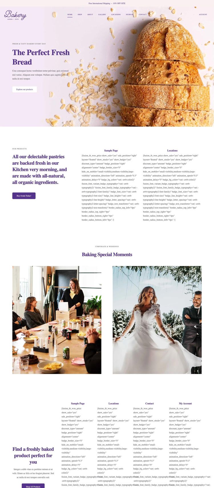 Screenshot 2 of Leon NYC (Example WordPress Bakery Website)