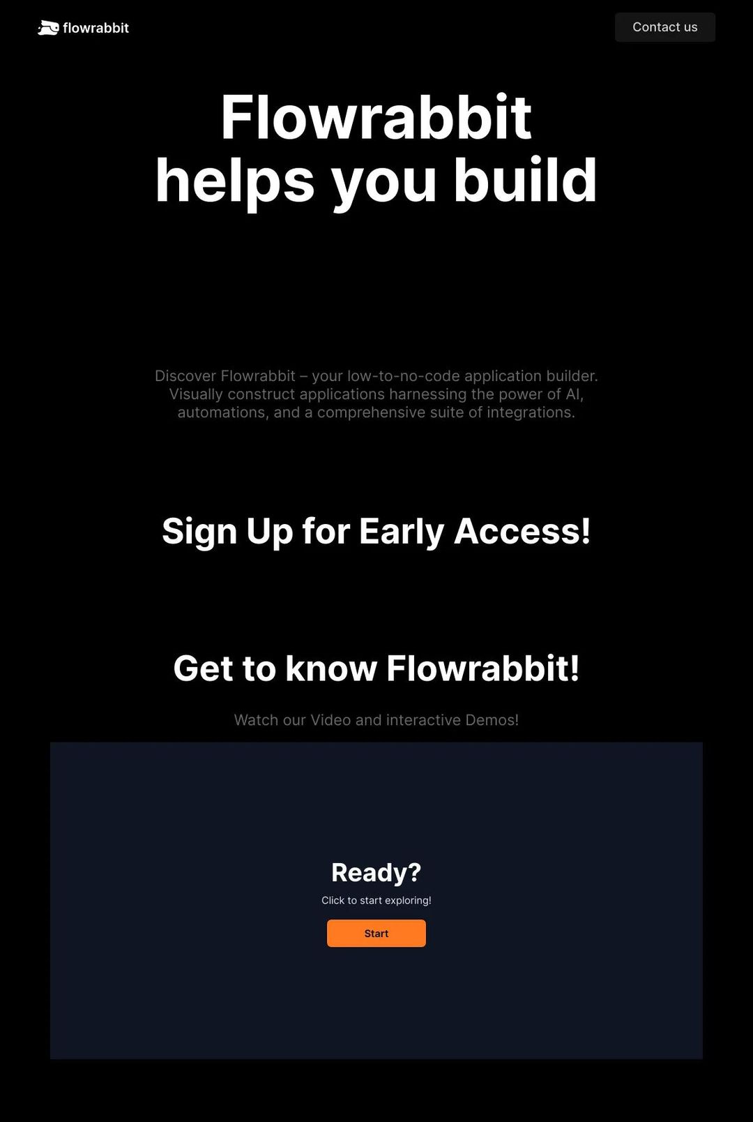 Screenshot 1 of Flowrabbit (Example Webstudio Website)