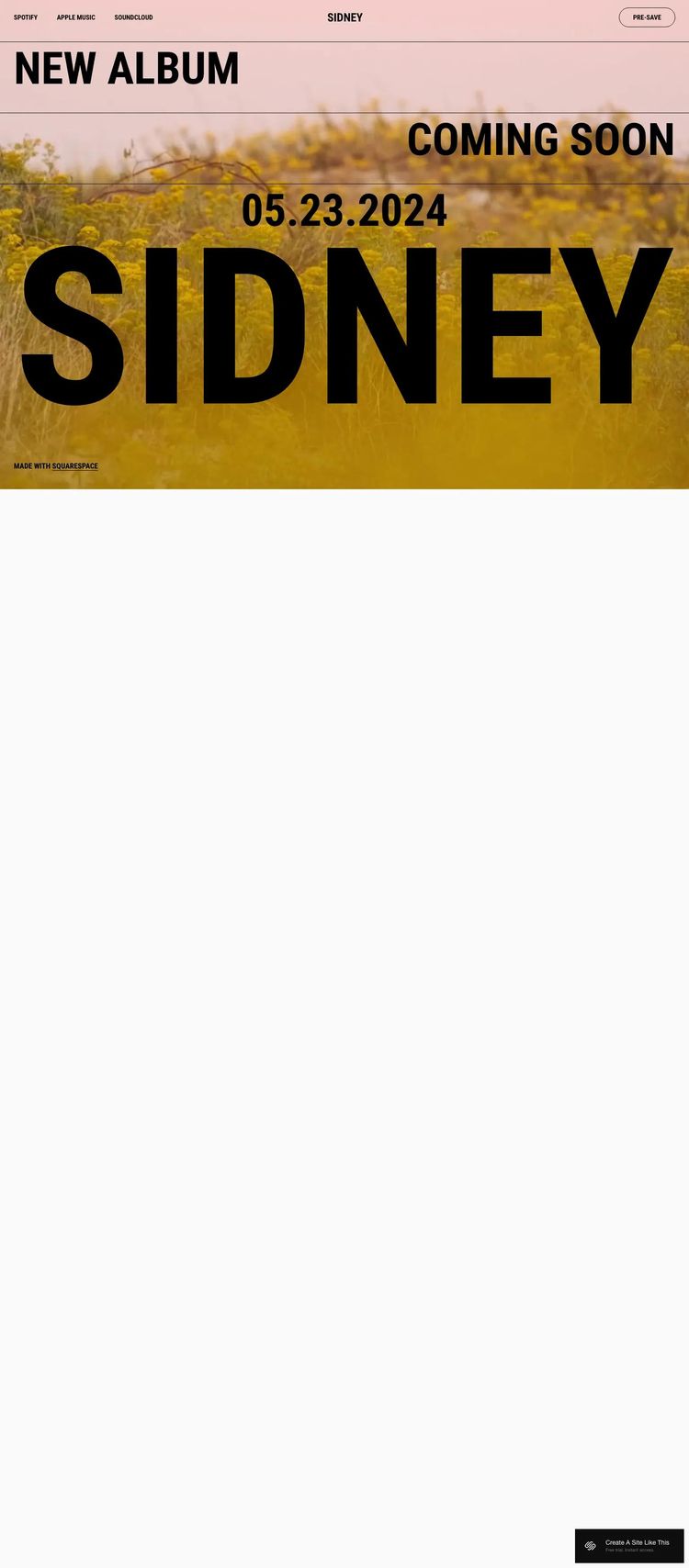 Screenshot 1 of Sidney Template