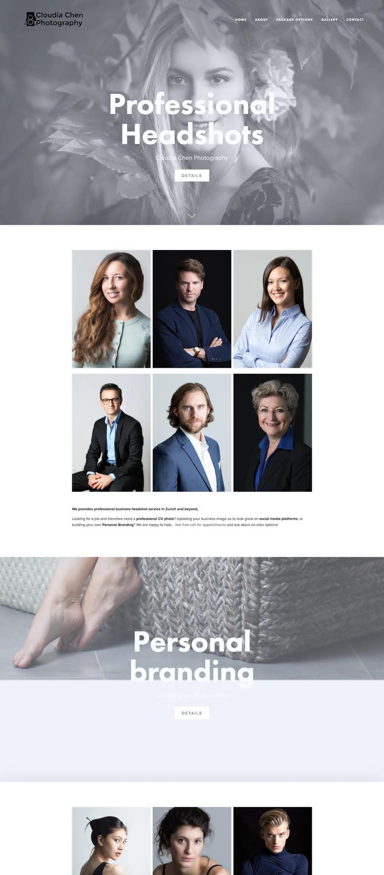 Screenshot 2 of Cloudia Chen Photography (Example Squarespace Photography Website)