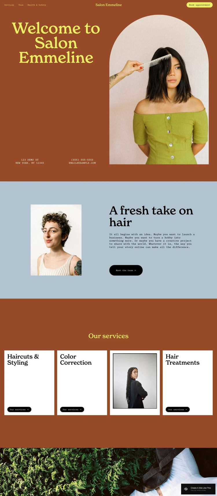 Screenshot 1 of Emmeline Template