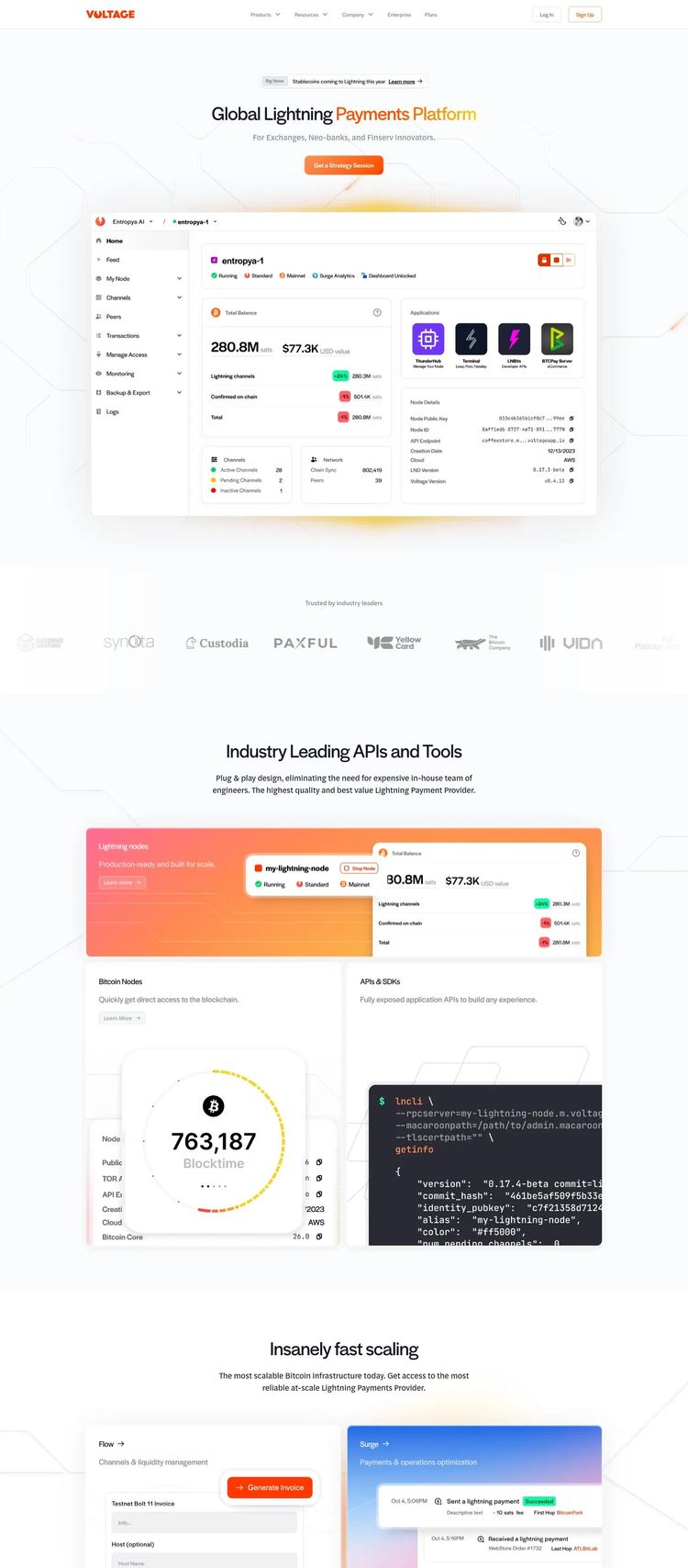Screenshot 2 of Voltage (Example Webflow Cryptocurrency Website)