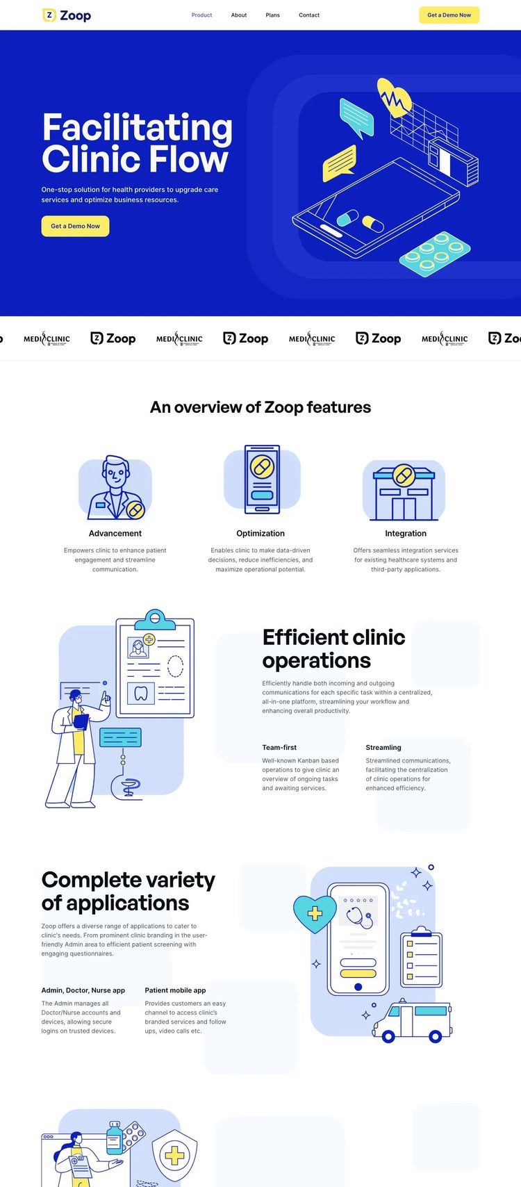 Screenshot 2 of Zoop (Example Framer AI and Machine Learning Website)