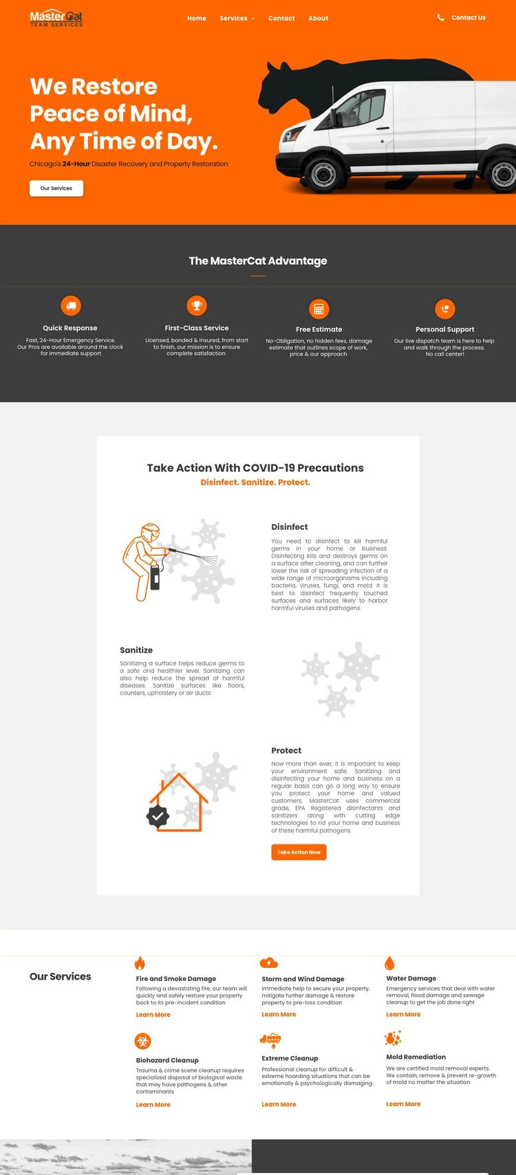 Screenshot 1 of MasterCat (Example Duda Website)