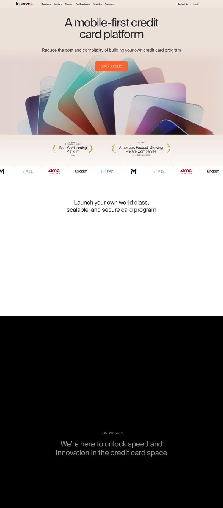 Screenshot 1 of Deserve (Example Webflow Financial Advisor Website)