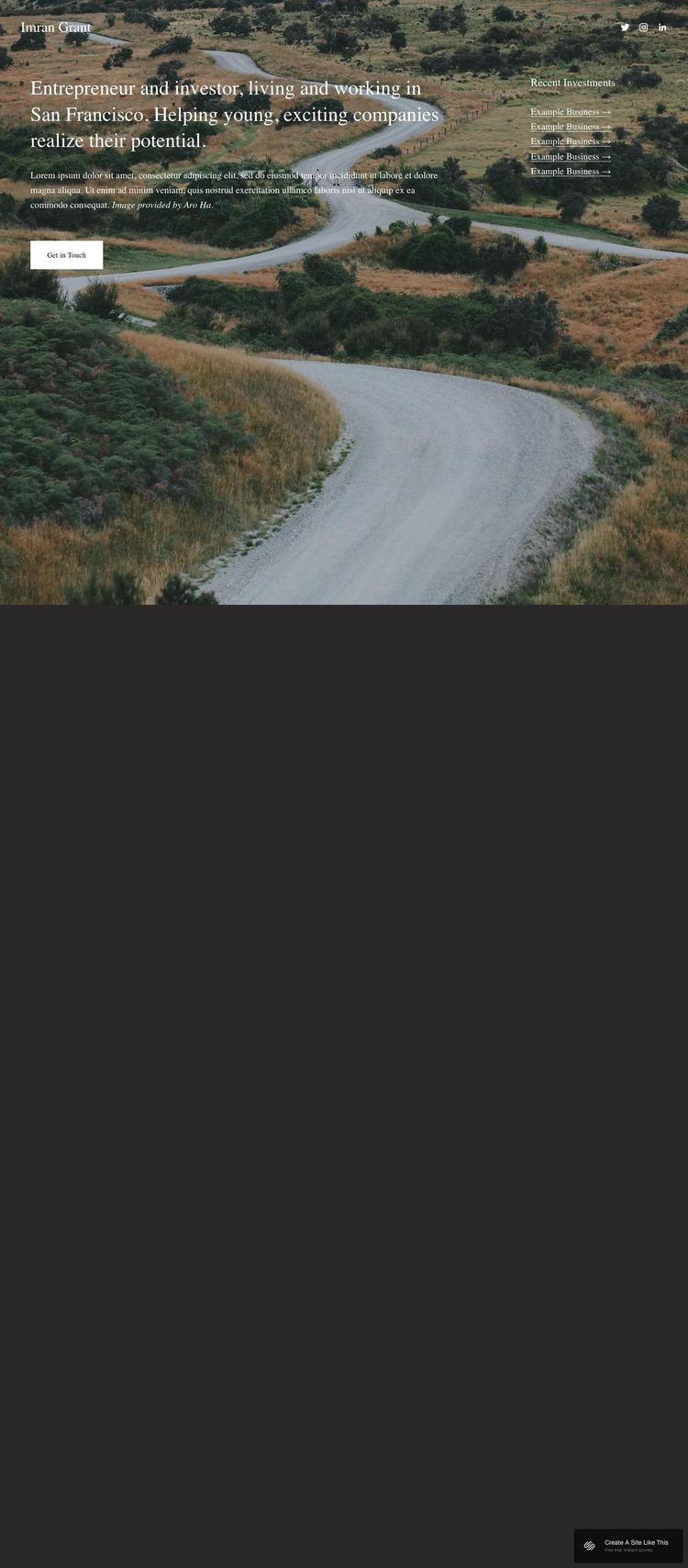Screenshot 1 of Grant Template