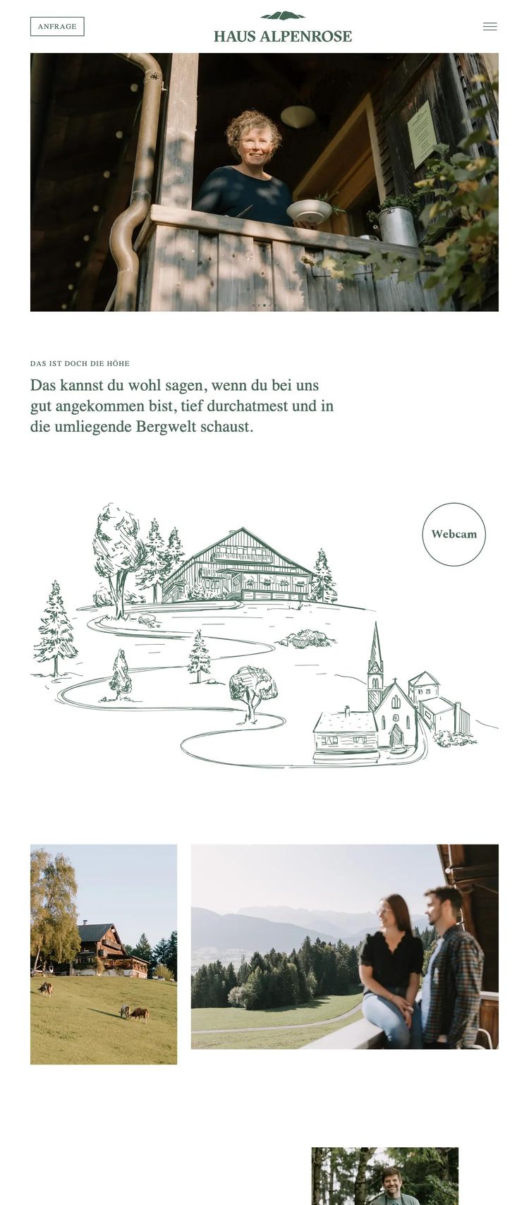 Screenshot 2 of Alpenrose (Example Astro Hospitality Website)