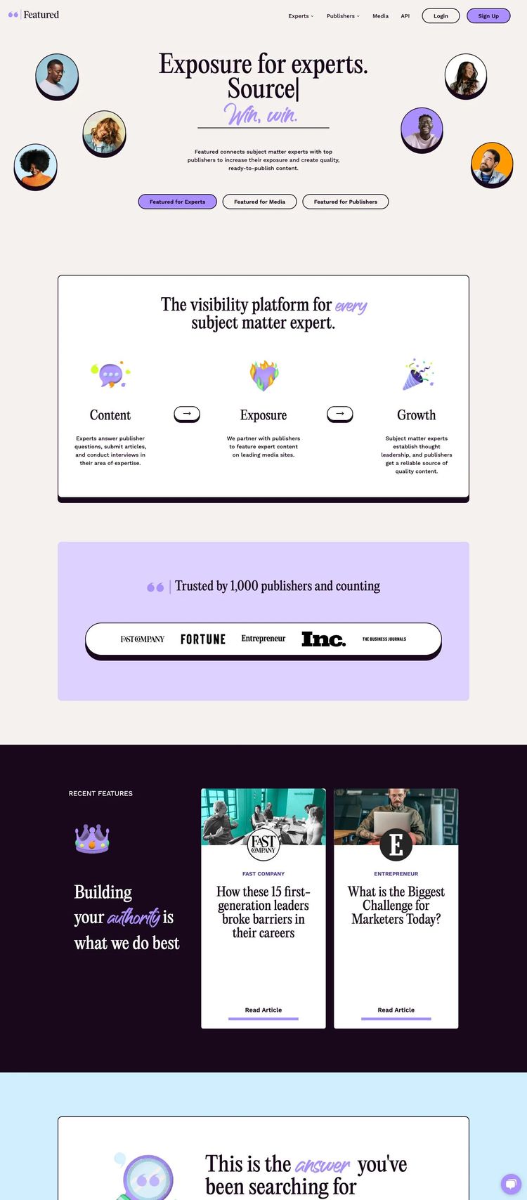 Screenshot 2 of Featured (Example Next.js Business Consultant Website)