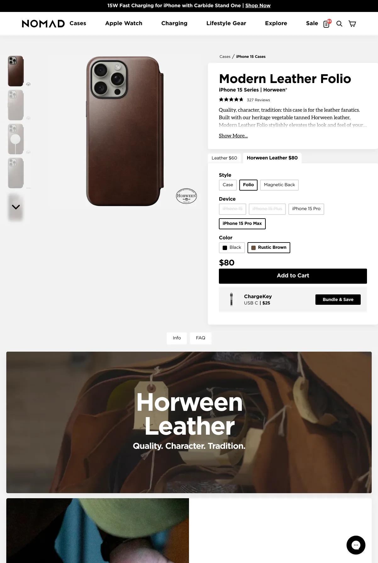 Screenshot 3 of Nomad Goods (Example Shopify Website)