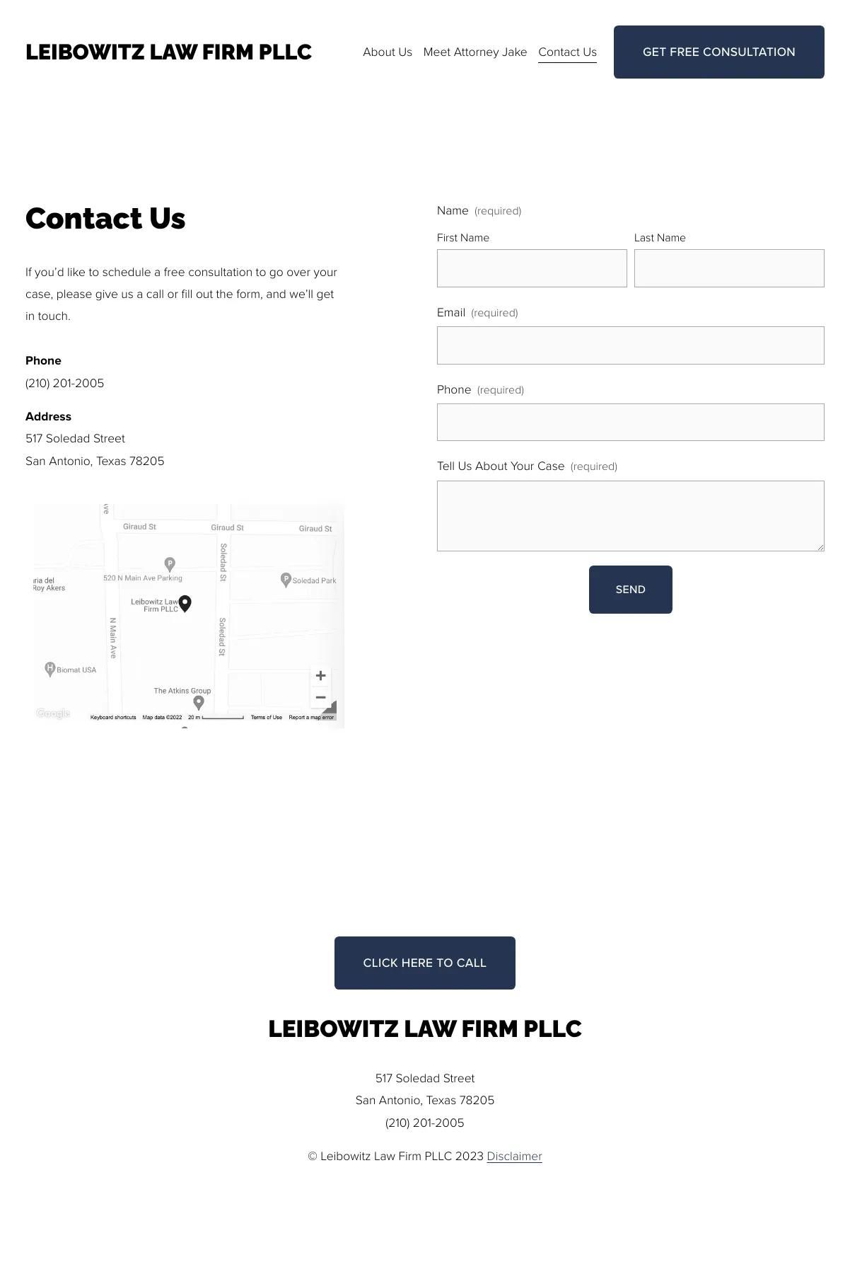 Screenshot 3 of Leibowitz Law Firm PLLC (Example Squarespace Law Firm Website)