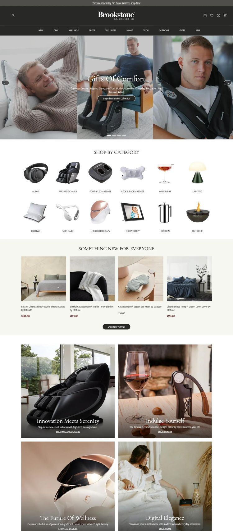 Screenshot 1 of Brookstone (Example Shopify Ecommerce (General) Website)