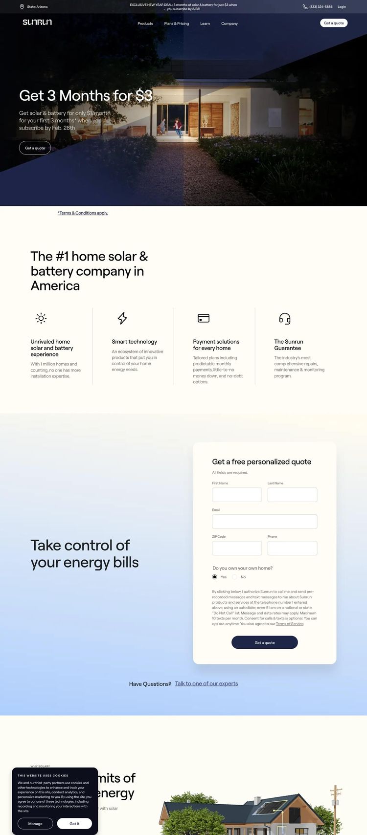 Screenshot 2 of Sunrun (Example Squarespace Alternative Medicine Website)