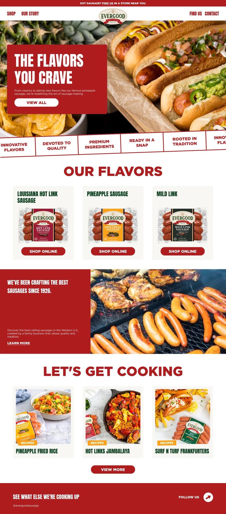 Screenshot 2 of Evergood Foods (Example Shopify Food and Beverage Website)