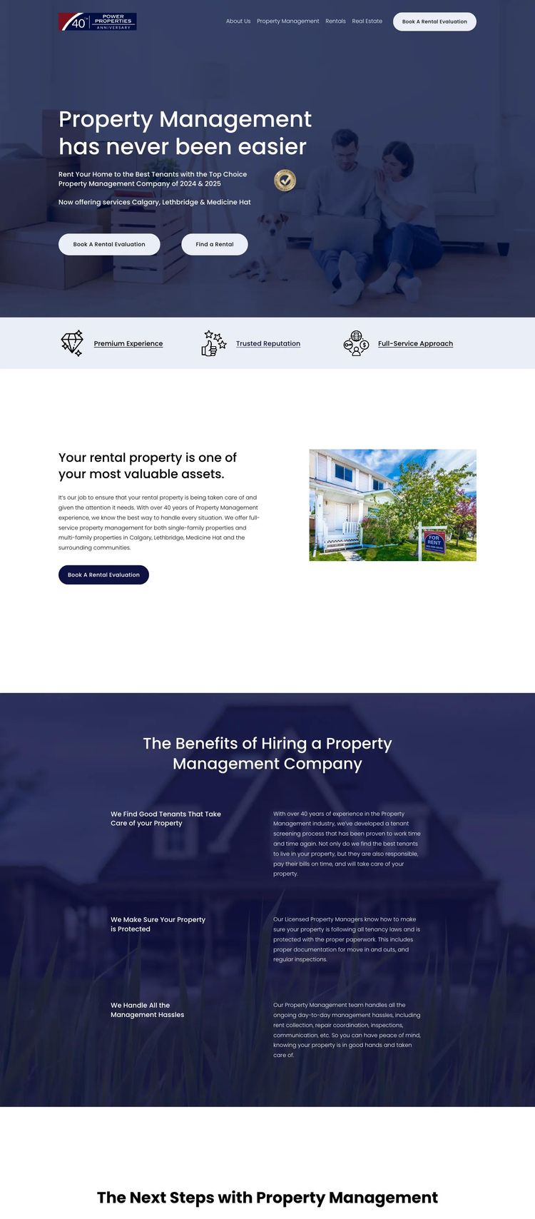 Screenshot 1 of Power Properties (Example Squarespace Real Estate Agent Website)