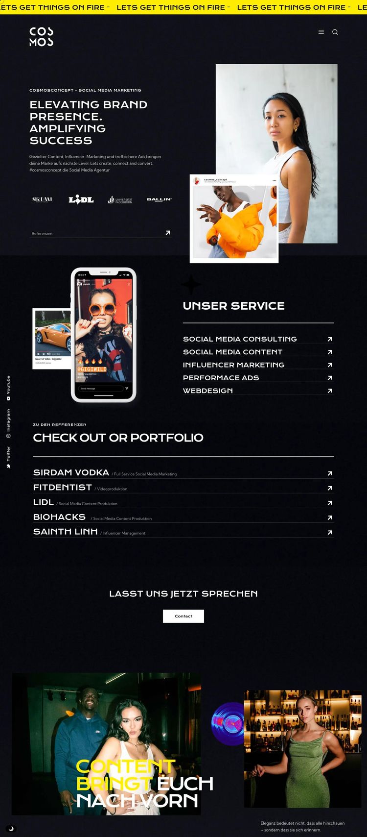 Screenshot 2 of CosmosConcept (Example WordPress Marketing Agency Website)