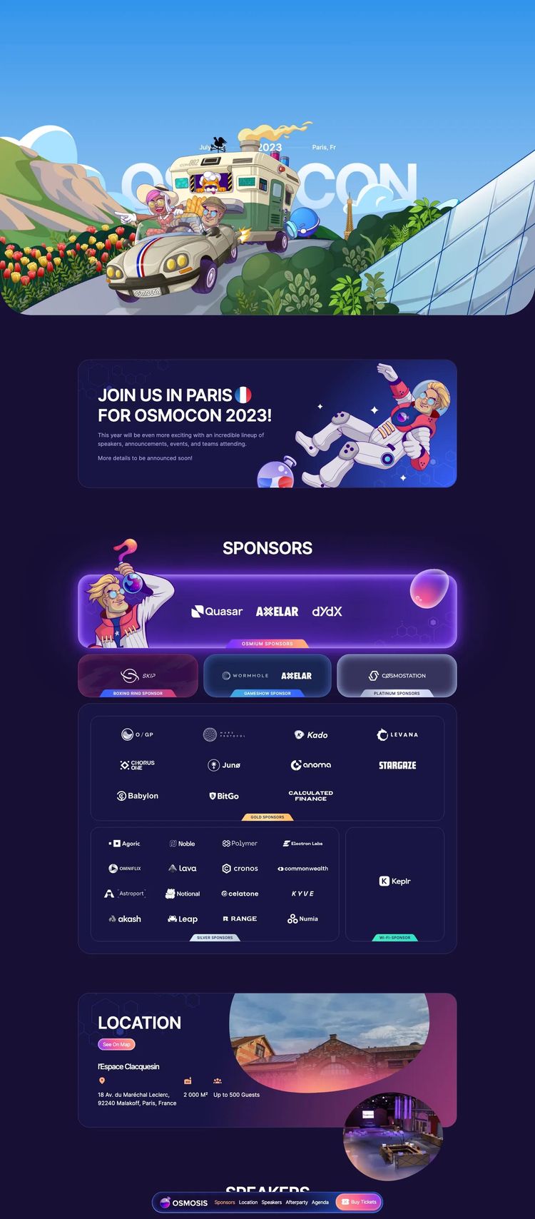 Screenshot 2 of Osmocon (Example Webflow Cryptocurrency Website)
