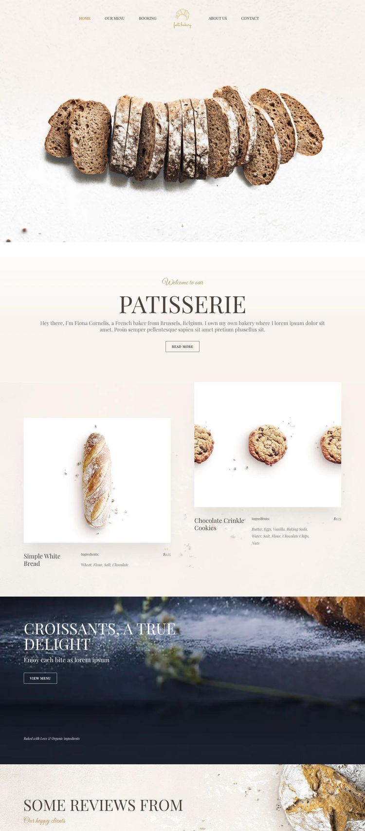Screenshot 2 of Festi Bakery (Example WordPress Bakery Website)
