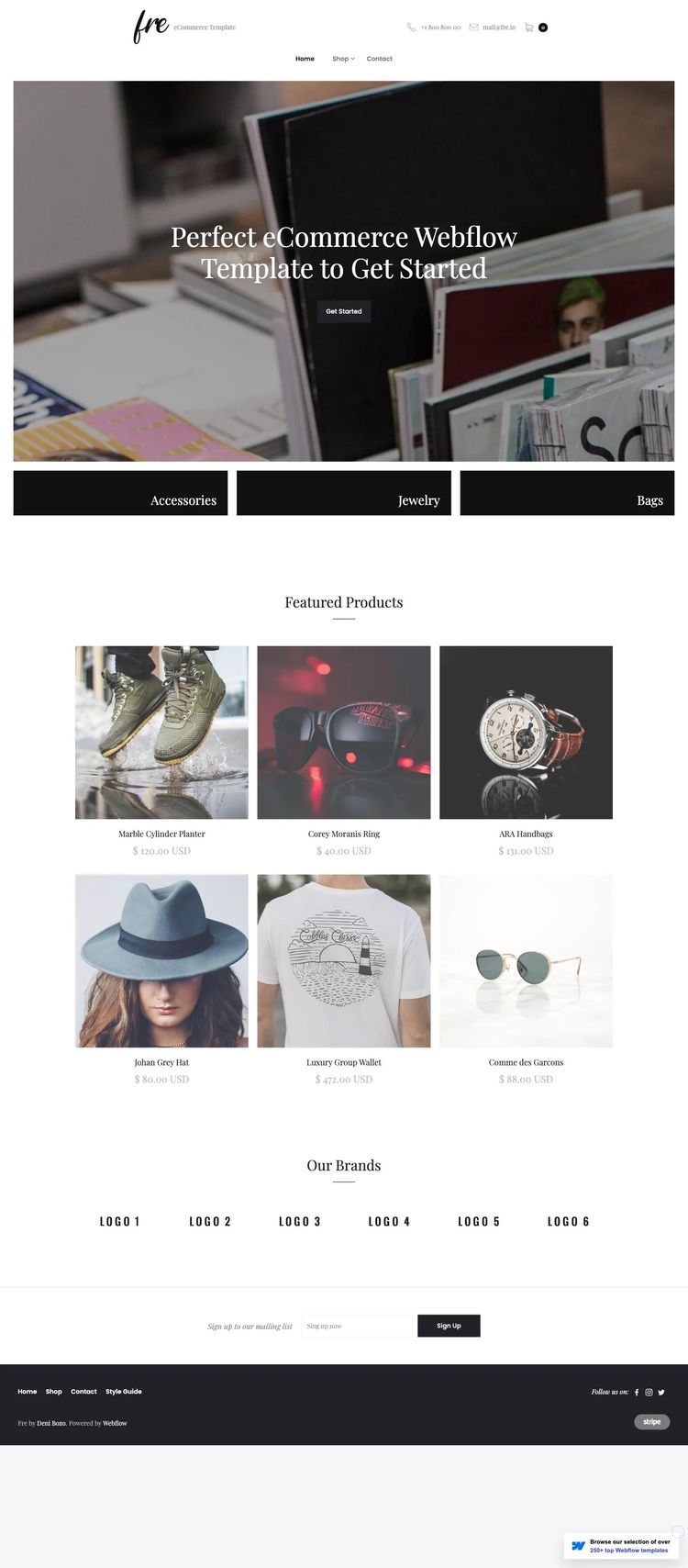 Screenshot 1 of Fre Template