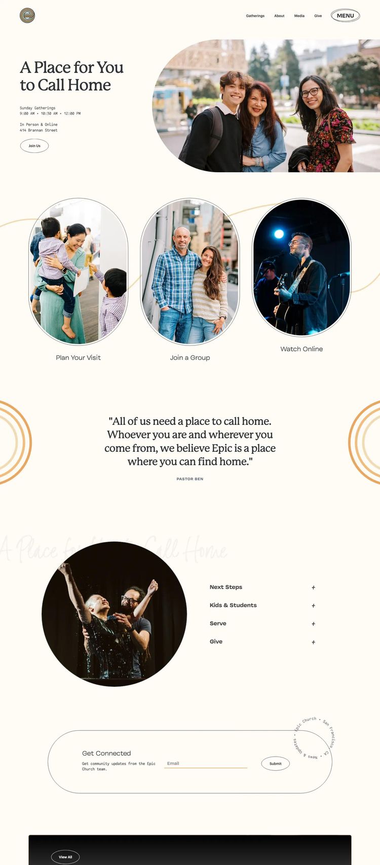 Screenshot 2 of Epic Church (Example Webflow Church/Religious Organization Website)