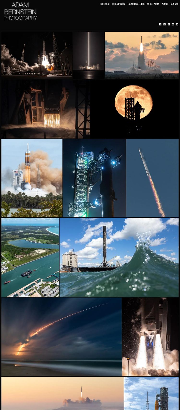 Screenshot 2 of Adam Bernstein Photography (Example undefined Photography Website)