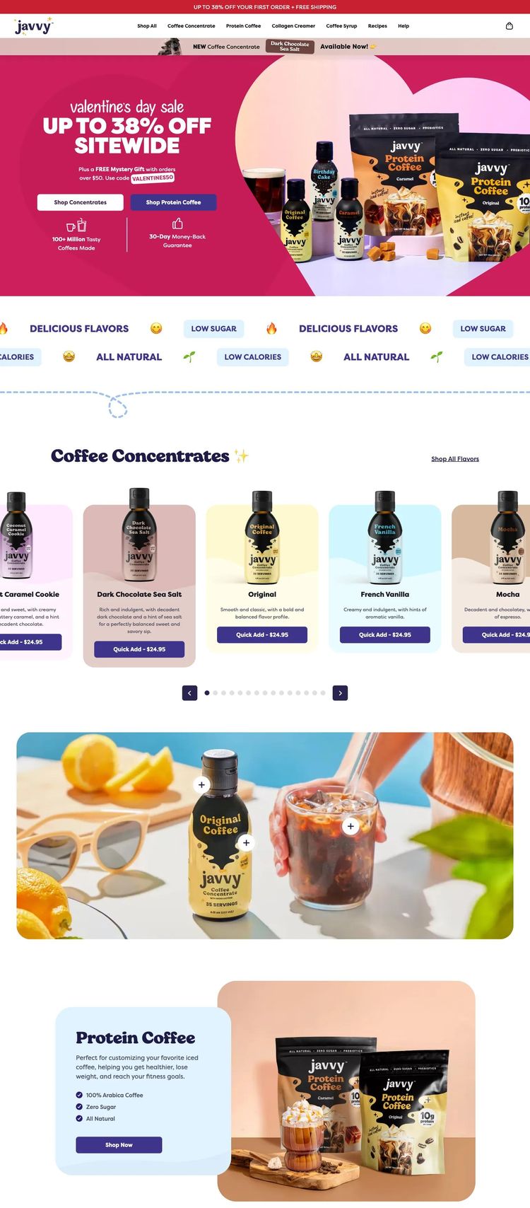 Screenshot 2 of Javvy Coffee (Example Shopify Coffee Shop/Café Website)