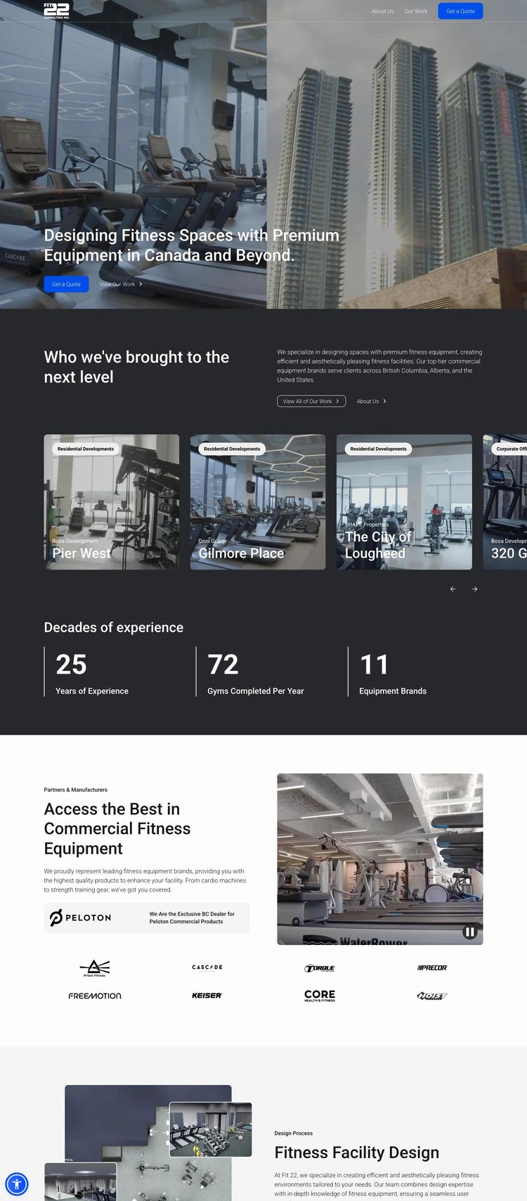 Screenshot 2 of Fit 22 (Example Webflow Fitness Website)