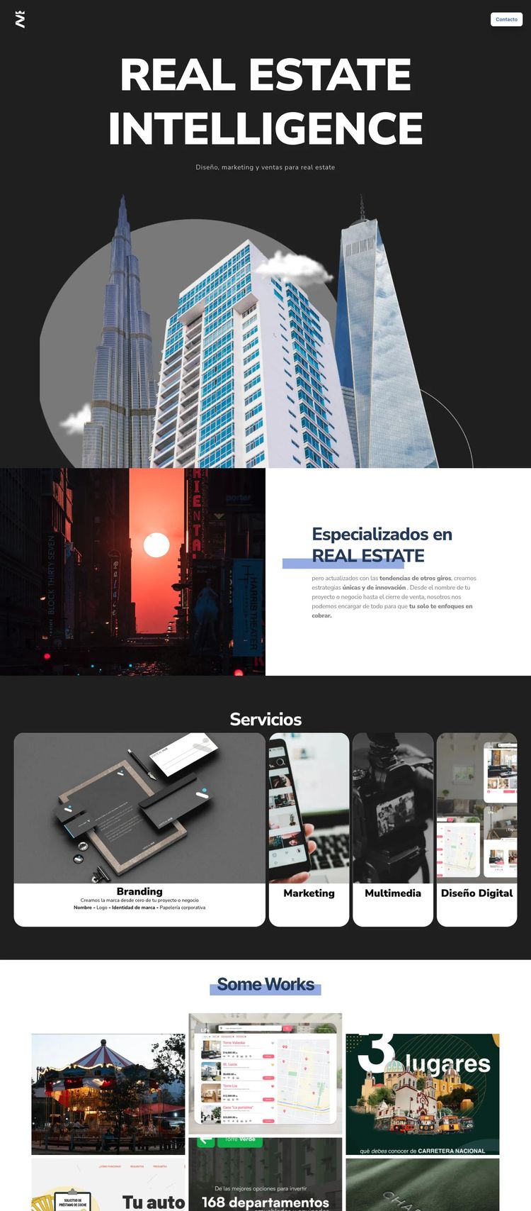 Screenshot 2 of Real Estate Intelligence (Example Framer Marketing Agency Website)