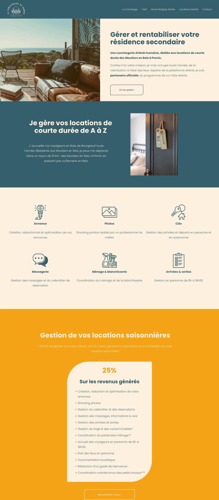 Screenshot 2 of La Concierge (Example Squarespace Property Management Website)