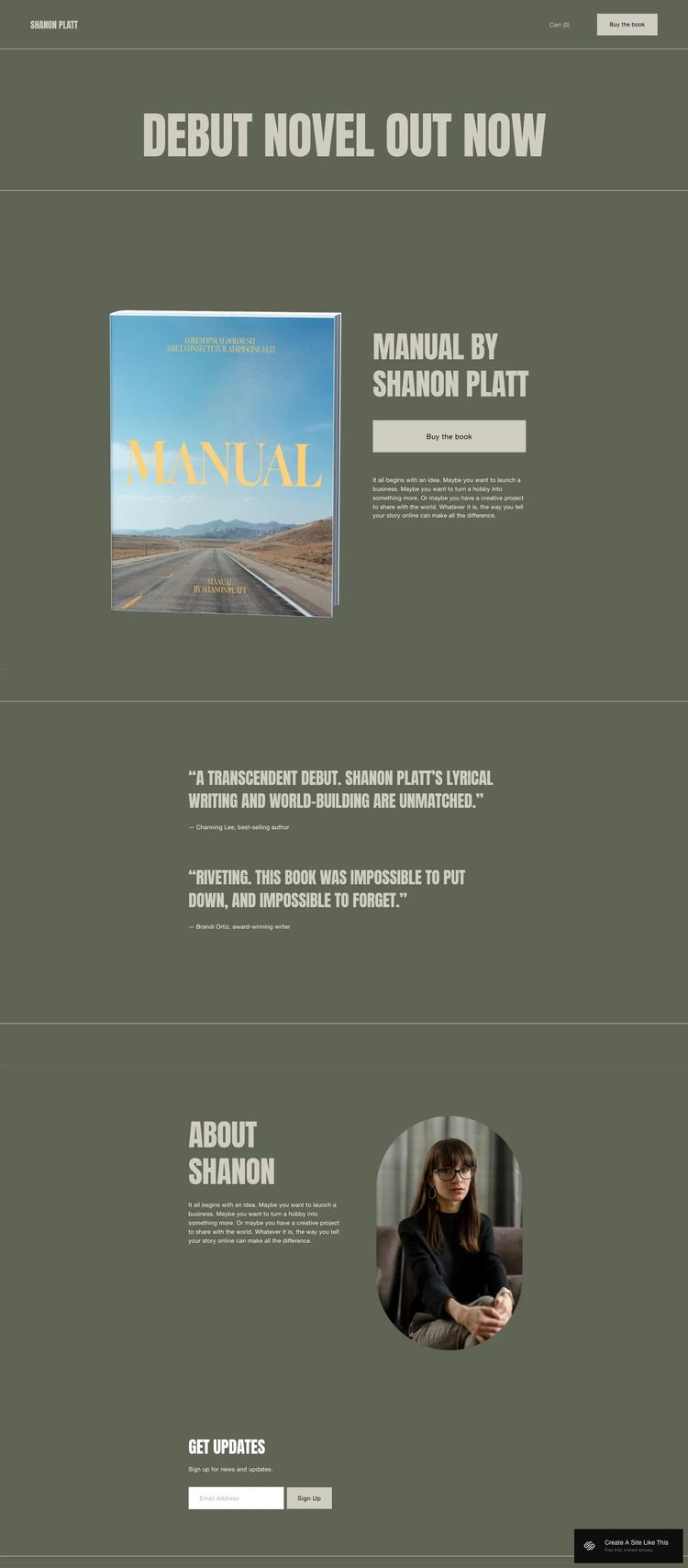Screenshot 1 of Manual Template