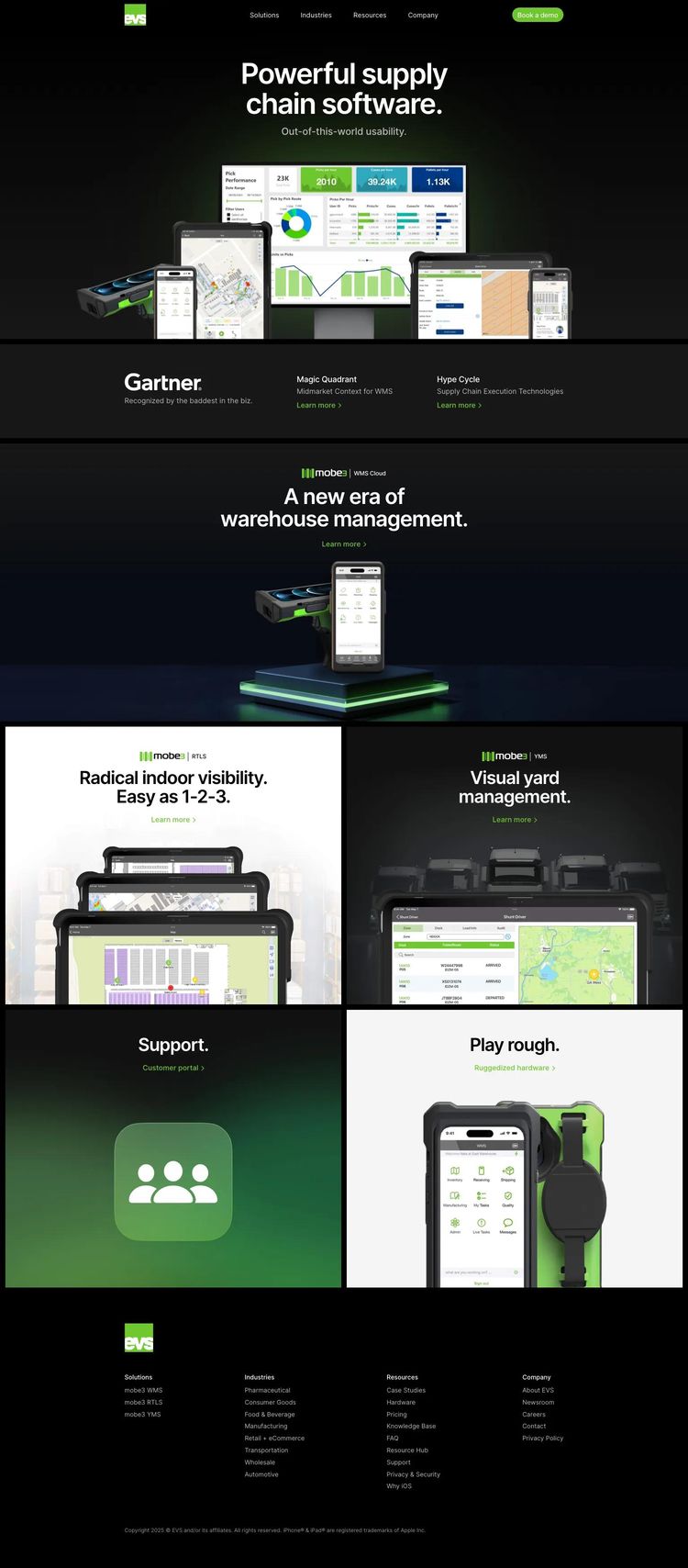 Screenshot 2 of EVS (Example Webflow Software Development Website)