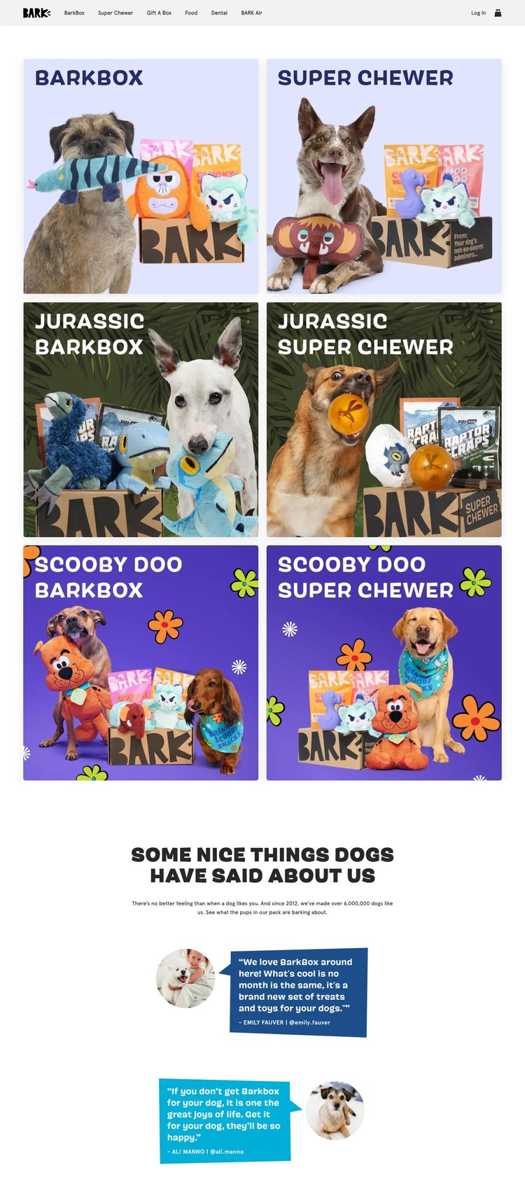 Screenshot 1 of BARK Food (Example Shopify Food and Beverage Website)