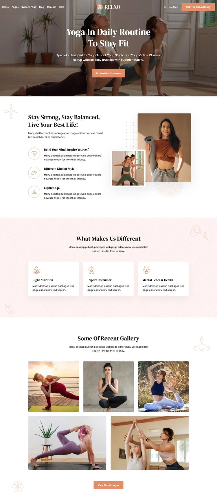 Screenshot 1 of Relxo Template