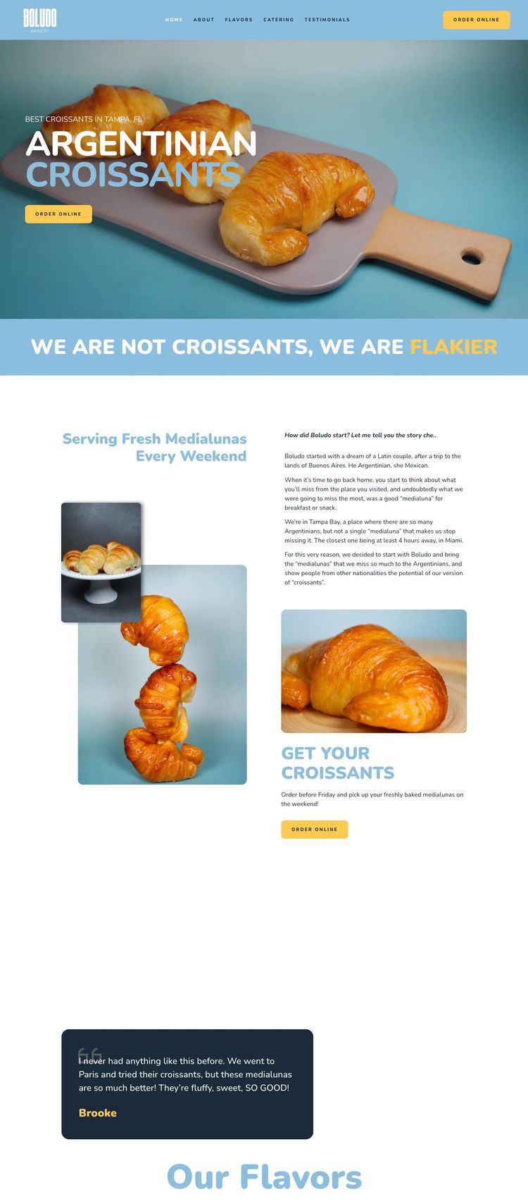 Screenshot 2 of Boludo Bakery (Example WordPress Bakery Website)