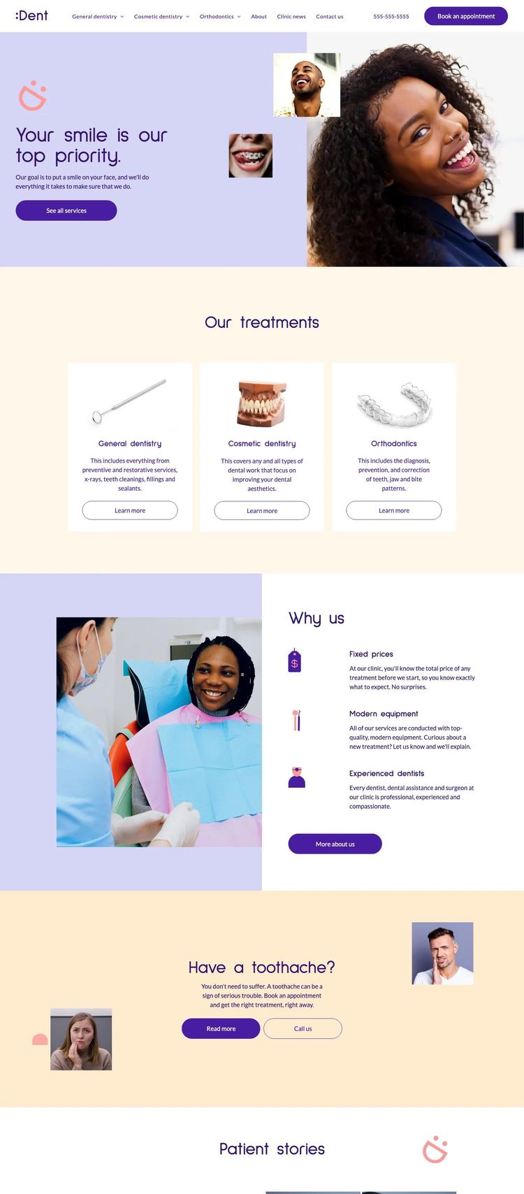 Screenshot 1 of Dental Clinic Template