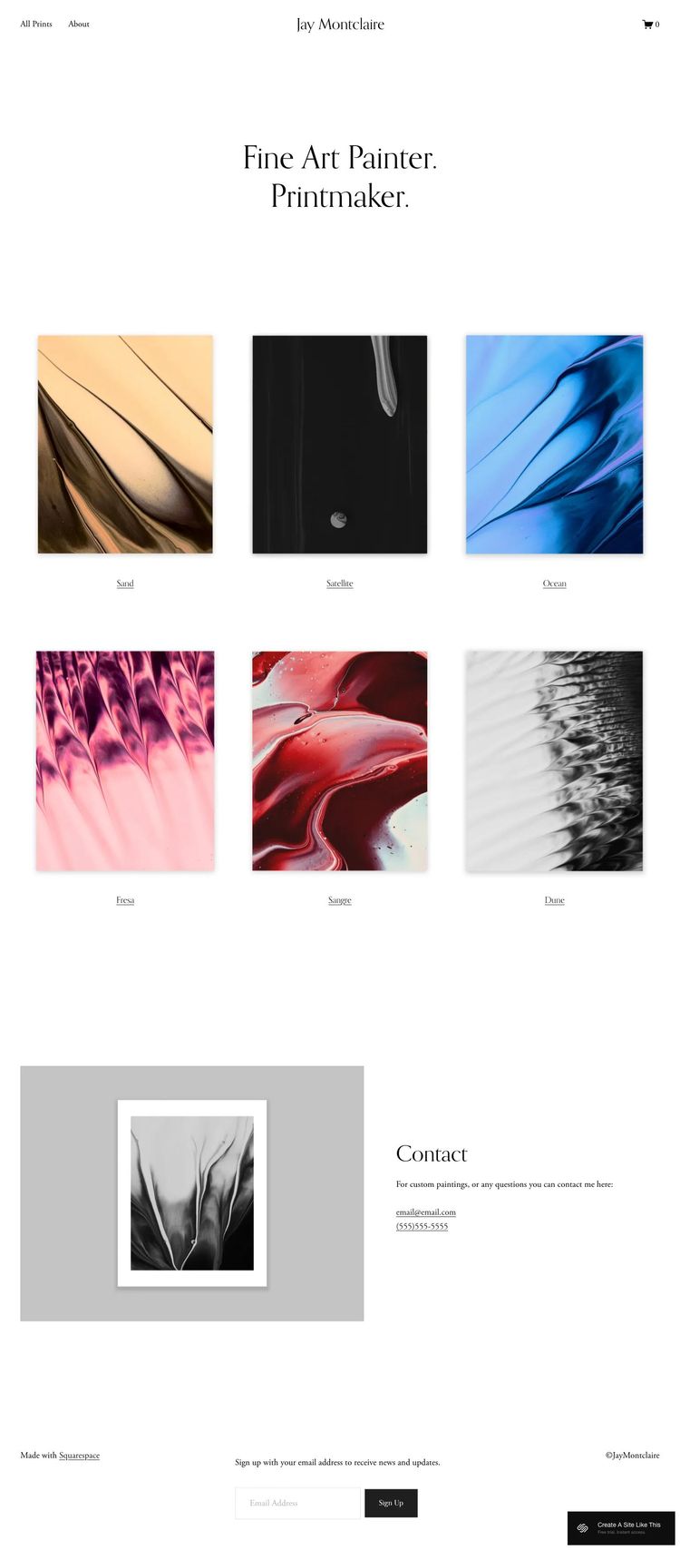 Screenshot 1 of Montclaire Template