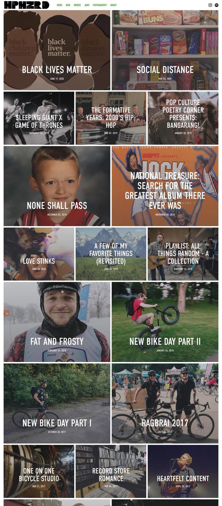 Screenshot 2 of Kyle Solberg (Example Squarespace Blog Website)