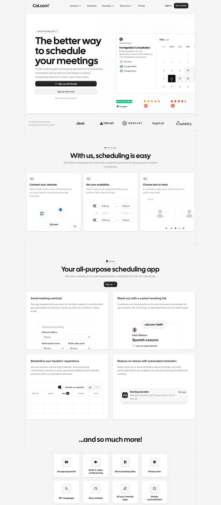 Screenshot 2 of Cal (Example Next.js Productivity and Collaboration Website)