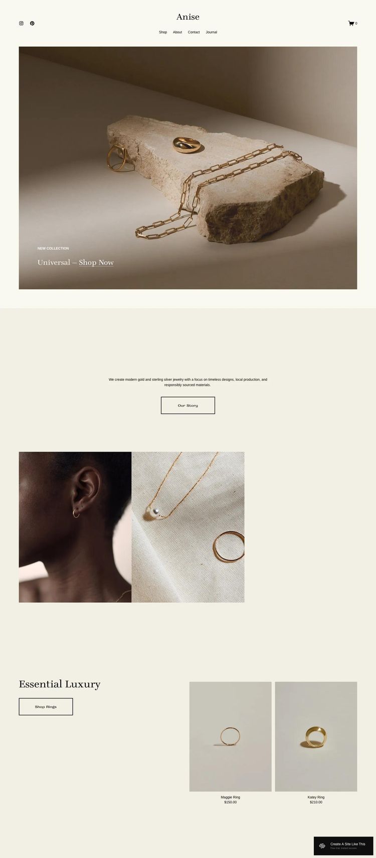 Screenshot 1 of Anise Template