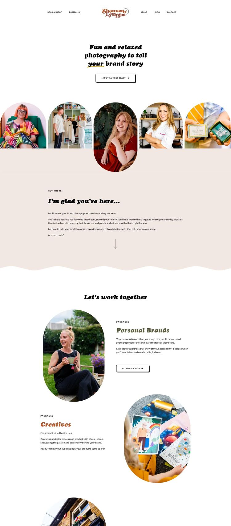Screenshot 2 of Shannen Lythgoe (Example Squarespace Photography Website)