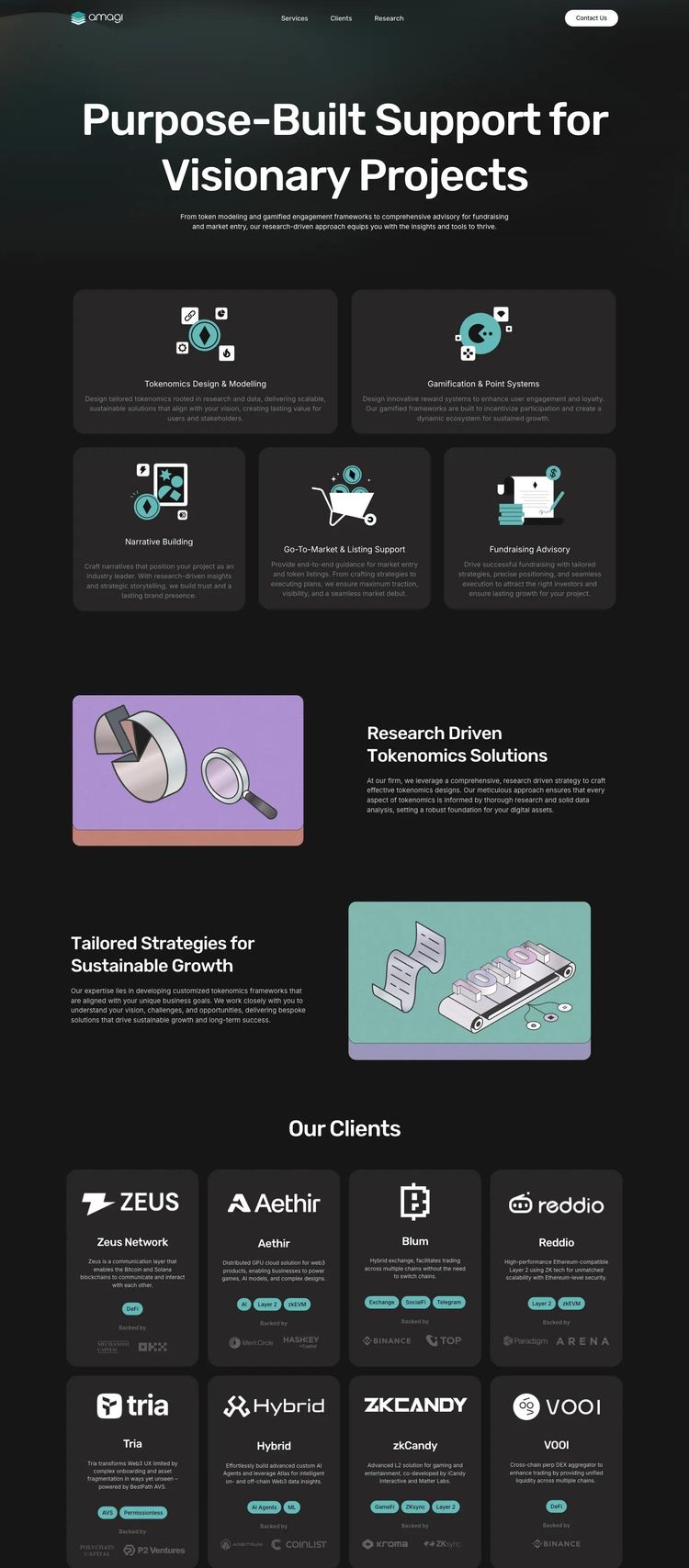 Screenshot 2 of Amagi (Example WordPress Cryptocurrency Website)