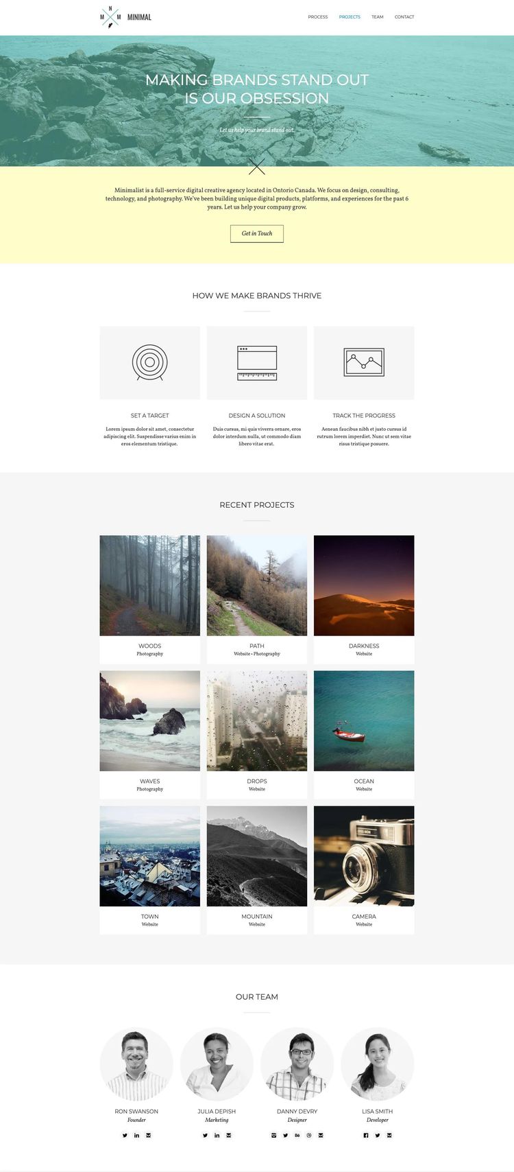 Screenshot 1 of Minimal Template