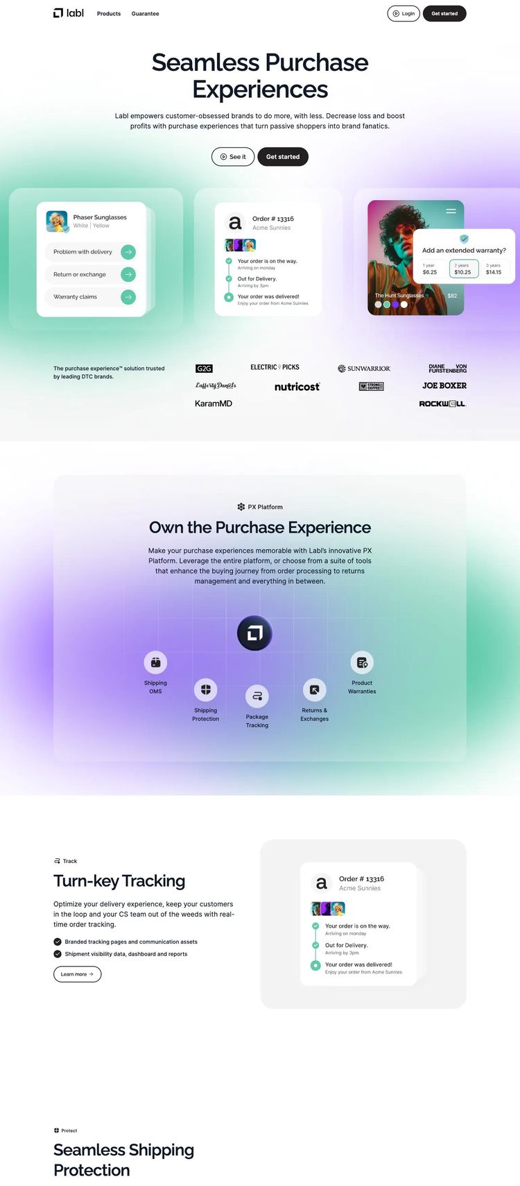 Screenshot 2 of Labl (Example WordPress Software Development Website)