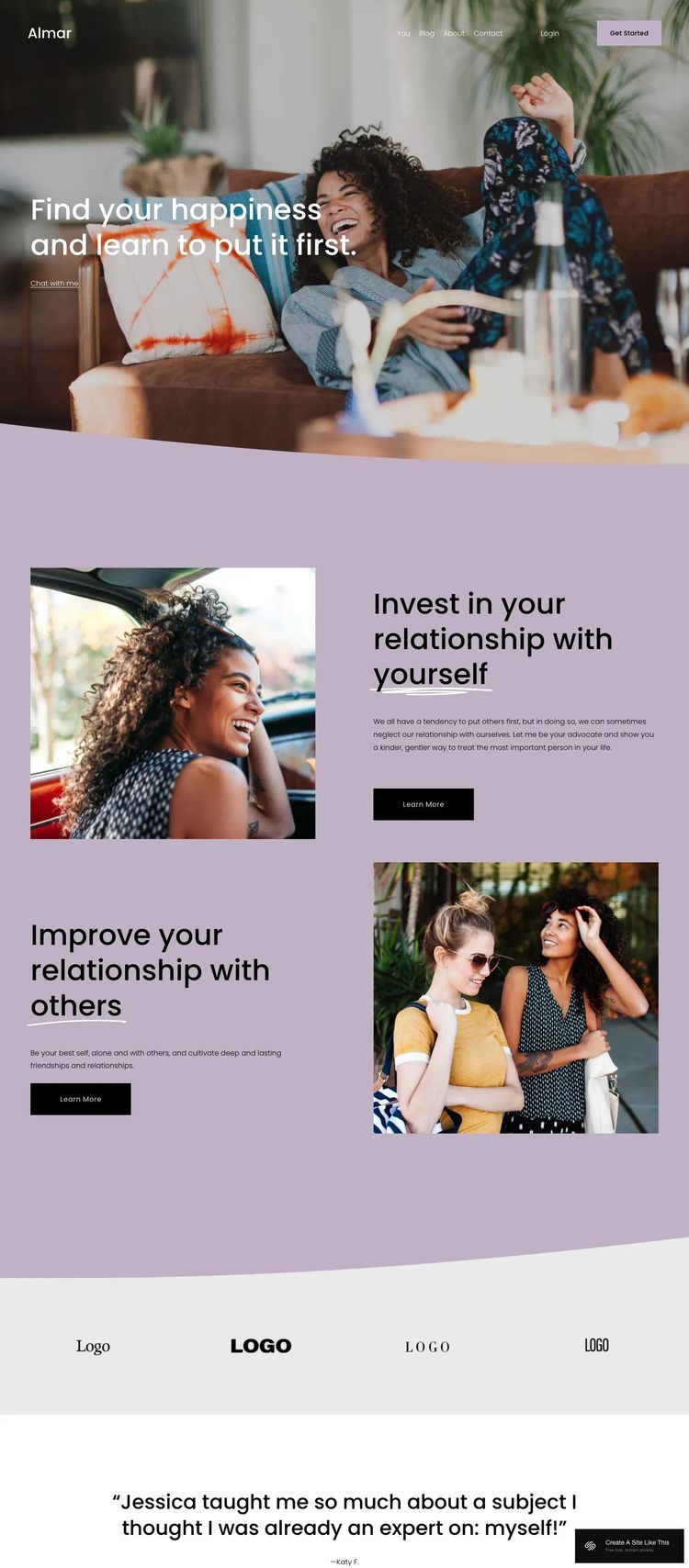 Screenshot 1 of Almar Template