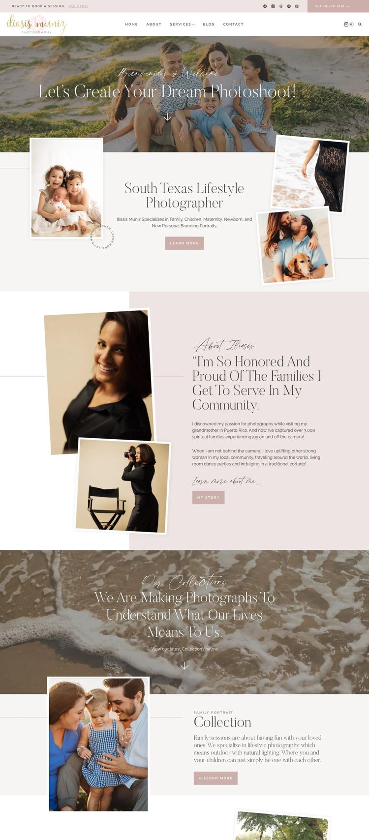 Screenshot 2 of Iliasis Muniz Photography (Example WordPress Photography Website)
