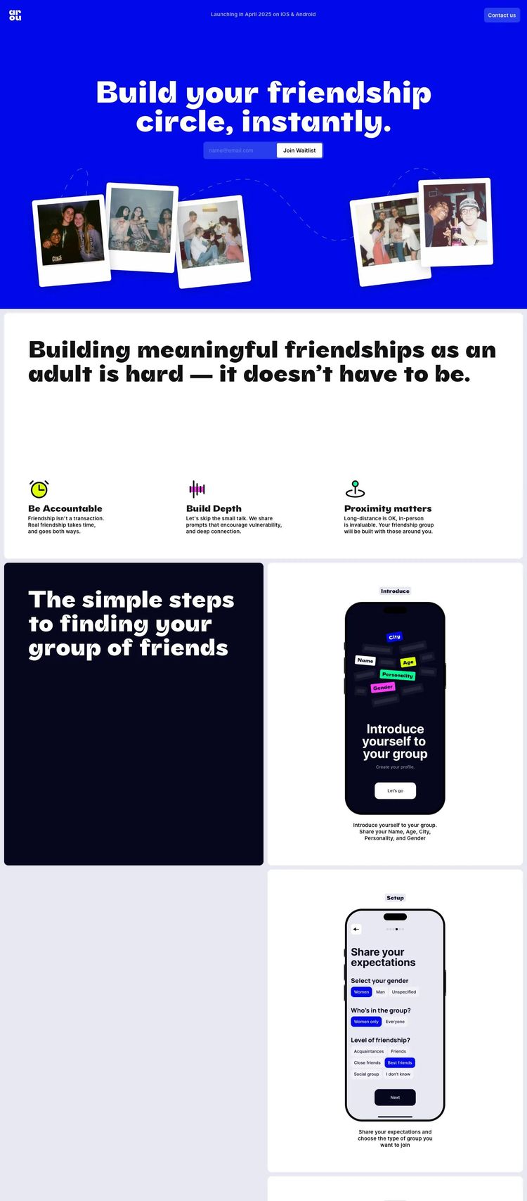 Screenshot 2 of Arou (Example Framer Mobile App Website)