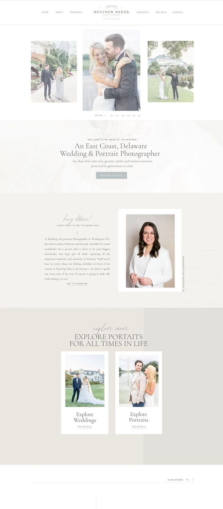 Screenshot 2 of Heather Baker Photography (Example undefined Photography Website)