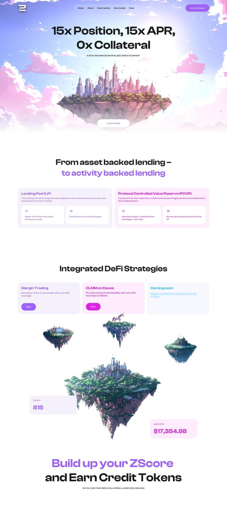 Screenshot 1 of Zeru (Example Framer Financial Advisor Website)