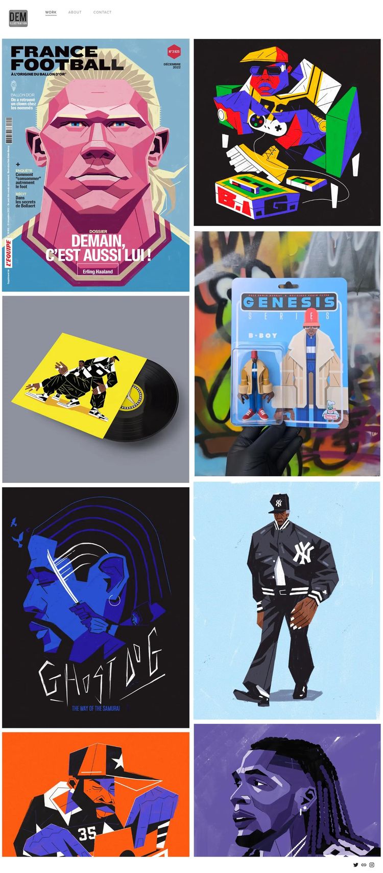 Screenshot 2 of Dale Edwin Murray (Example Squarespace Artist Website)
